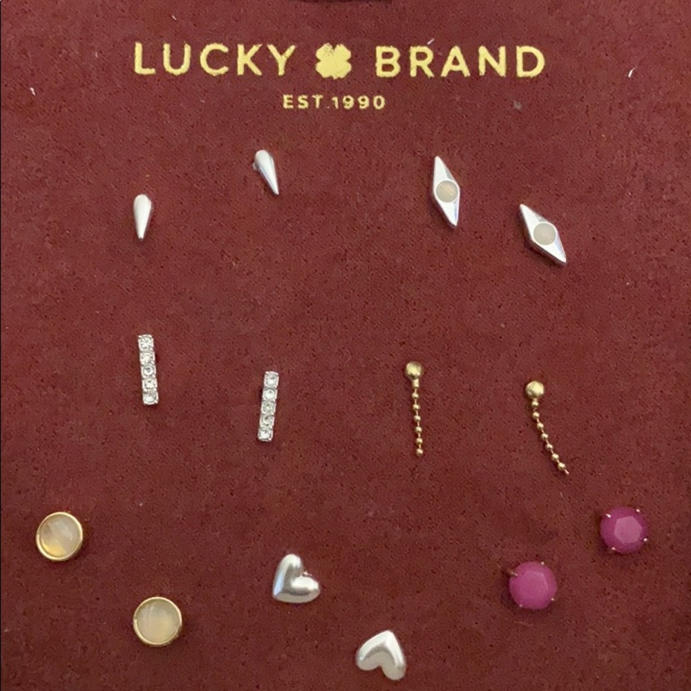 SALE 🔥lucky brand 7 pack earrings set NWT